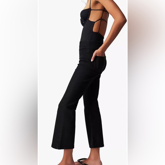 We The Free In My Feelings Mid Rise Crop Boot pants Pull On Essentials SZ Small - Picture 2 of 16